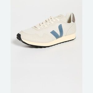 Veja Cream and Blue Women's Sneakers